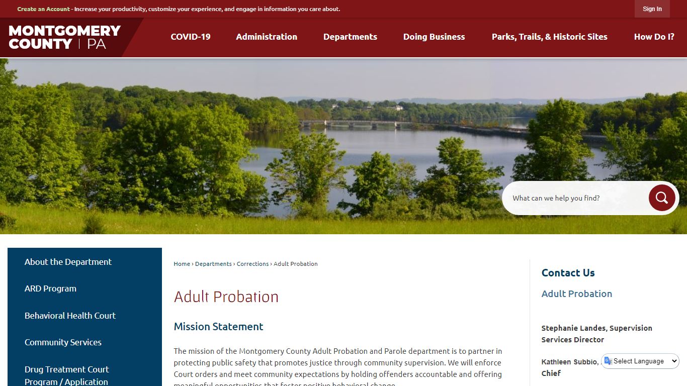 Adult Probation | Montgomery County, PA - Official Website